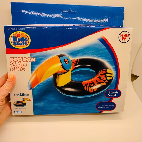 NWT Kids Stuff Toucan Swim Ring Over 3.5 feet! - Picture 4 of 4